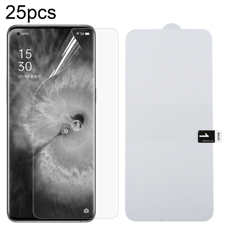 

For OPPO Find X6 25pcs Full Screen Protector Explosion-proof Hydrogel Film