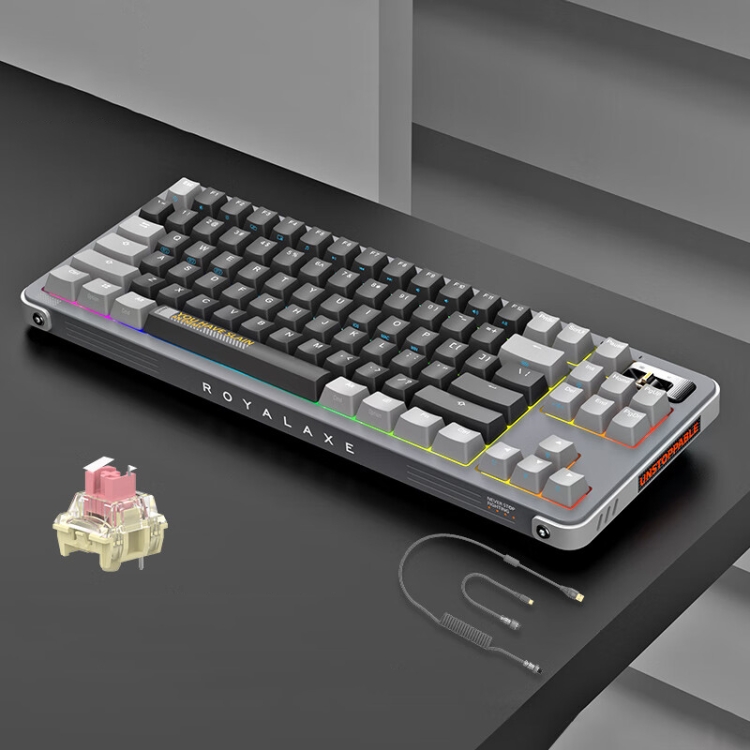

FOETOR Y87 Wireless 2.4G Multi-bluetooth Charging Gaming Keyboard(Grey Black)