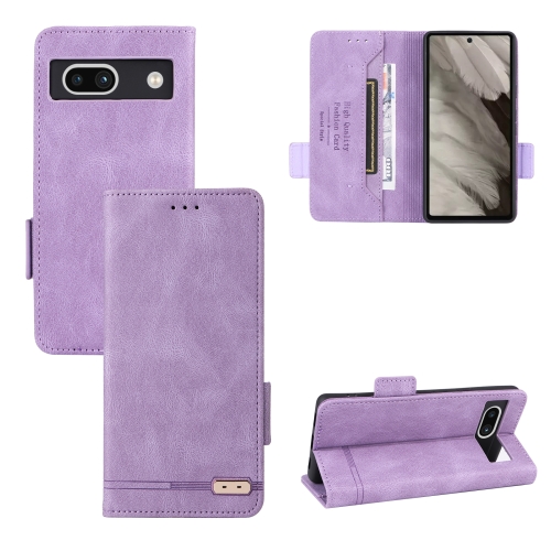 

For Google Pixel 7a Magnetic Clasp Leather Phone Case(Purple)