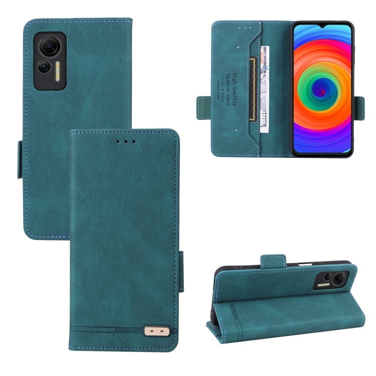 

For Ulefone Note 14 Magnetic Clasp Leather Phone Case(Green)