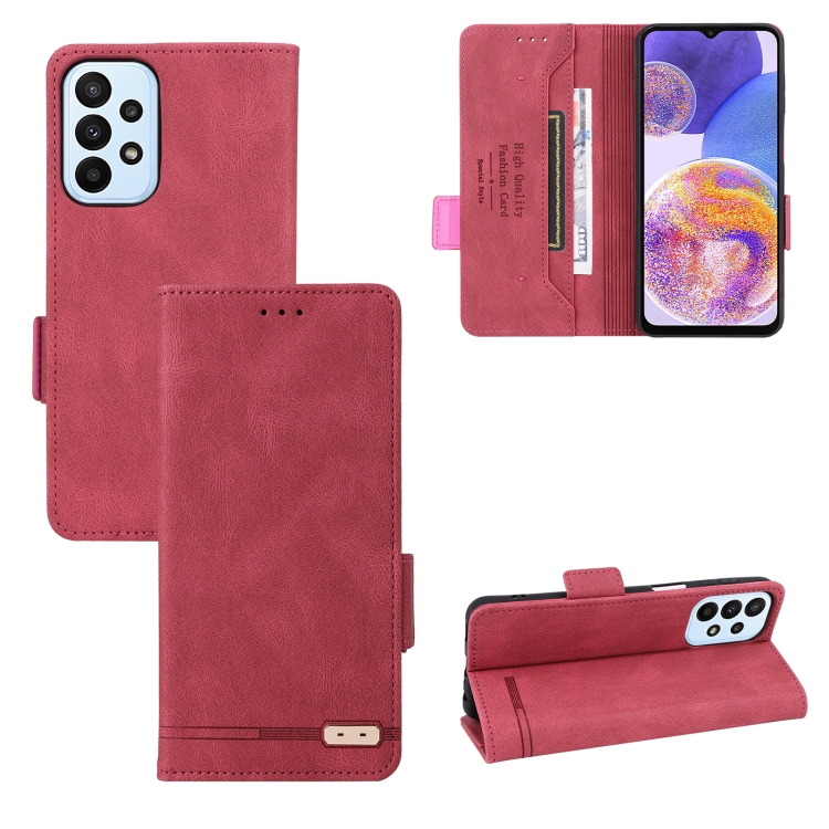 

For Samsung Galaxy A23e 5G / A23 5G Magnetic Clasp Leather Phone Case(Red)