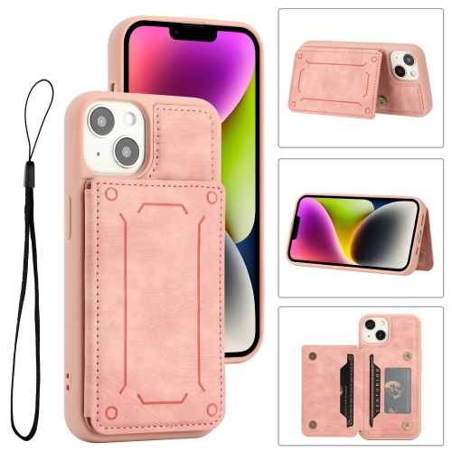 

For iPhone 12 Dream Magnetic Back Cover Card Wallet Phone Case(Pink)