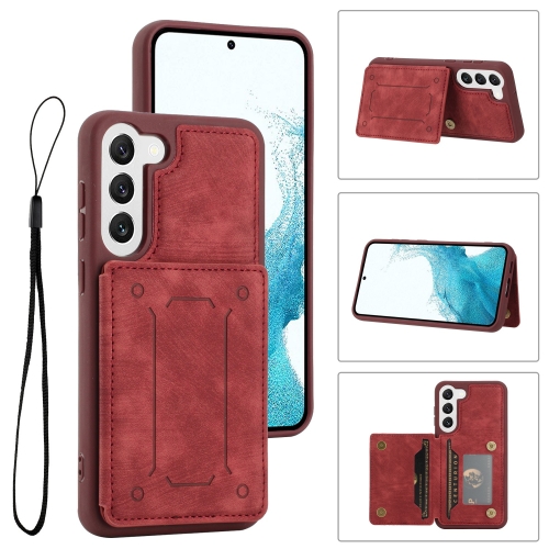 

For Samsung Galaxy S23+ 5G Dream Magnetic Back Cover Card Wallet Phone Case(Red)