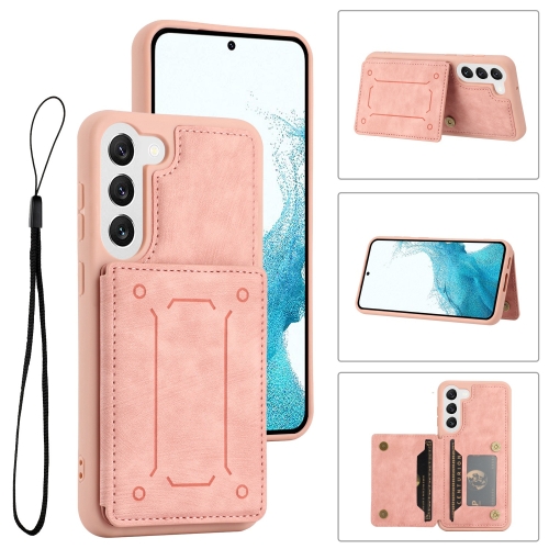 

For Samsung Galaxy S22+ 5G Dream Magnetic Back Cover Card Wallet Phone Case(Pink)