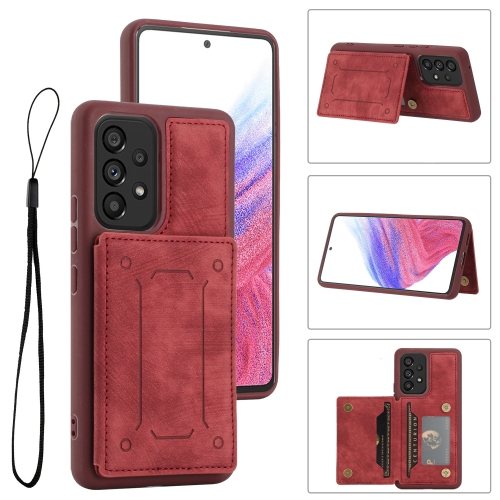 

For Samsung Galaxy A53 5G Dream Magnetic Back Cover Card Wallet Phone Case(Red)