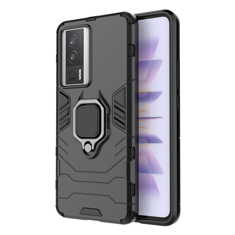 

For Xiaomi Redmi K60 Magnetic Ring Holder PC + TPU Phone Case(Black)