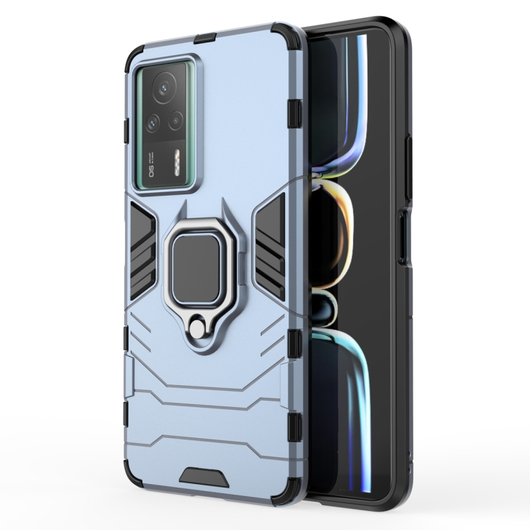 

For Xiaomi Redmi K60E 5G Magnetic Ring Holder PC + TPU Phone Case(Navy Blue)