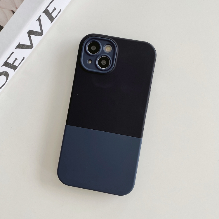 

For iPhone 14 Pro Max 3 in 1 Liquid Silicone Phone Case(Black + Grey)