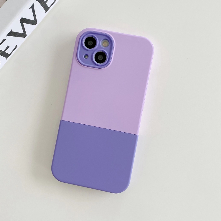 

For iPhone 11 3 in 1 Liquid Silicone Phone Case(Light Purple)