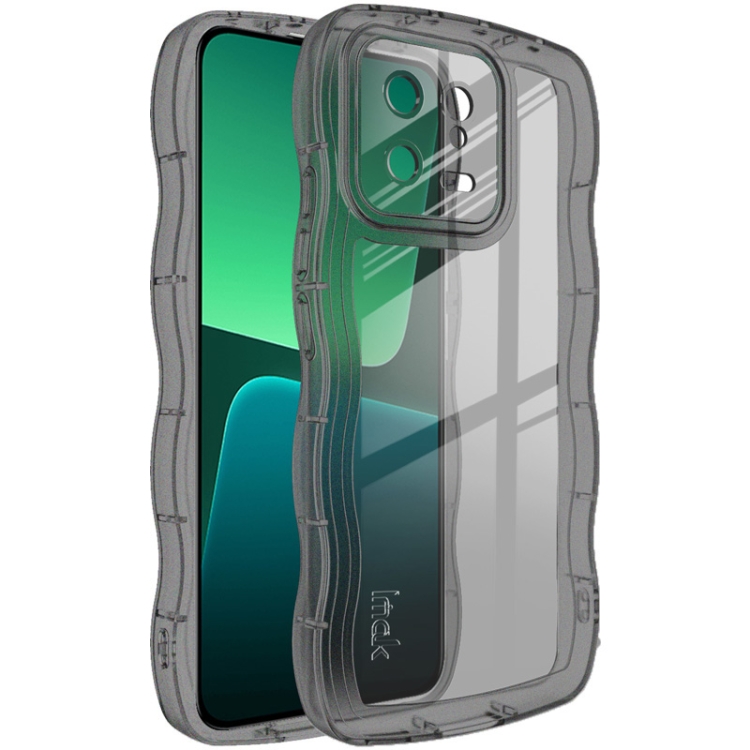 

For Xiaomi 13 5G IMAK UX-8 Series Transparent Shockproof TPU Phone Case(Transparent Black)
