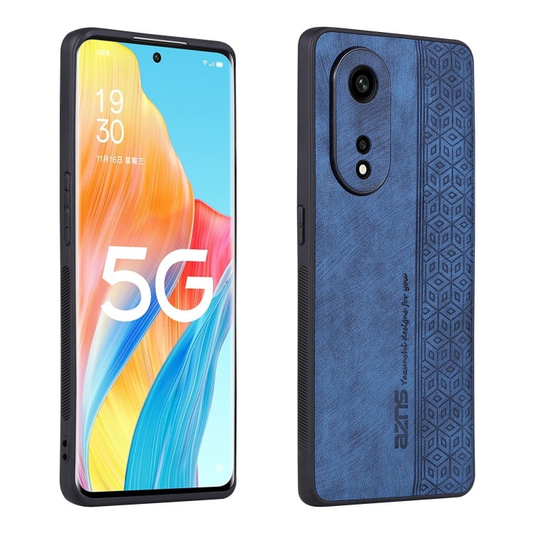 

For OPPO A1 Pro AZNS 3D Embossed Skin Feel Phone Case(Sapphire Blue)