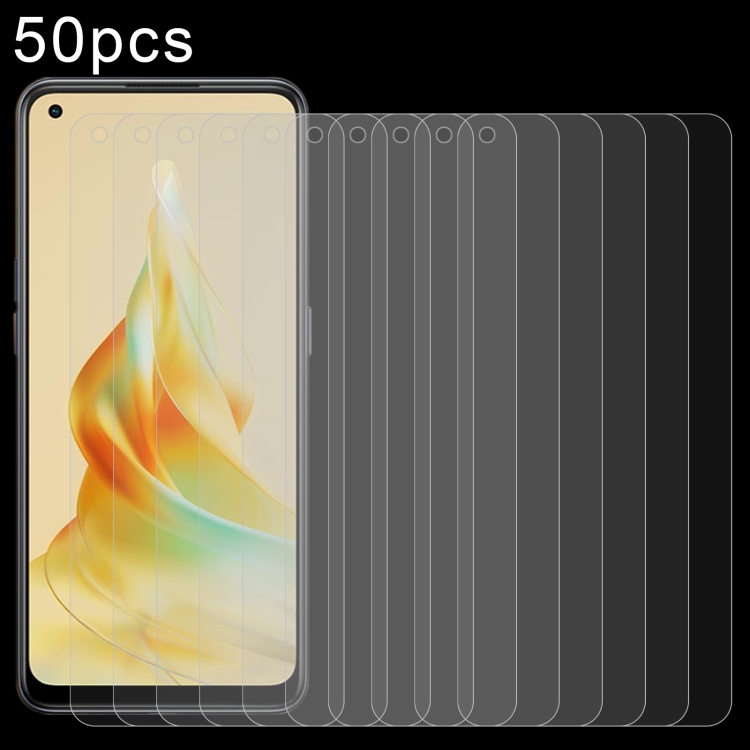 

For OPPO Reno8 T 4G 50pcs 0.26mm 9H 2.5D Tempered Glass Film