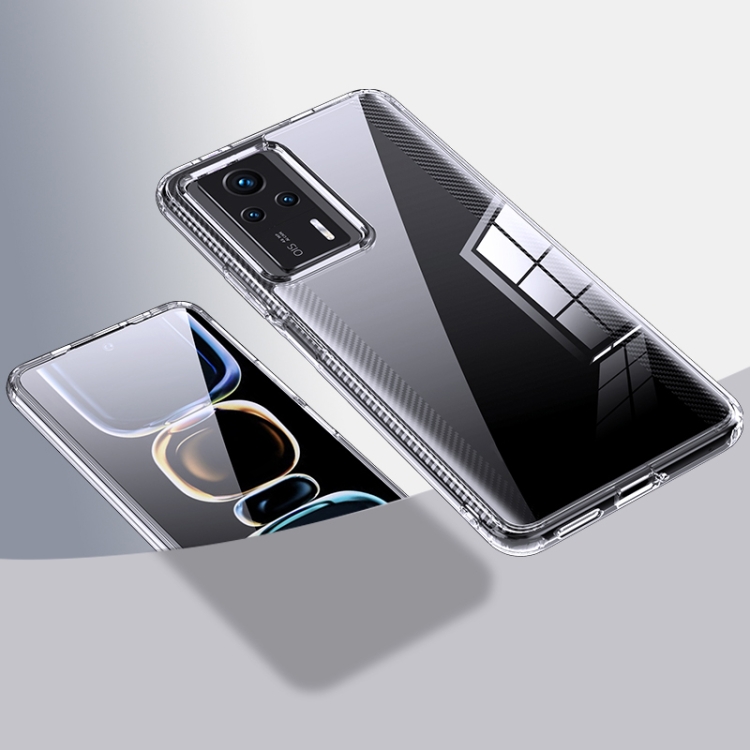 

For Xiaomi Redmi K60E Armor Clear TPU Hard PC Phone Case(Clear)