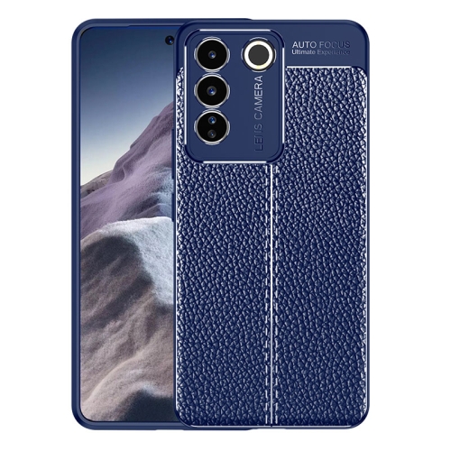 

For vivo S16e Litchi Texture TPU Phone Case(Blue)