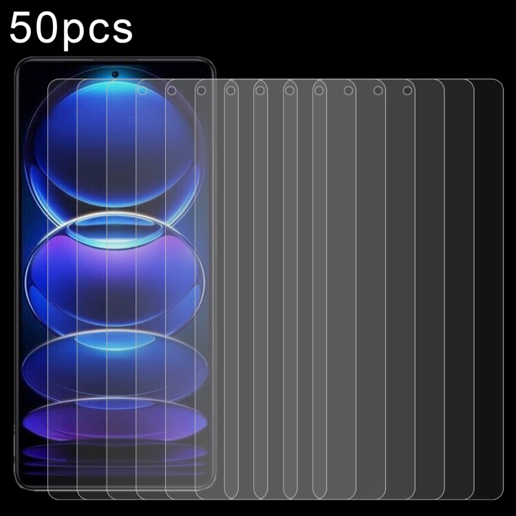 

50pcs 0.26mm 9H 2.5D Tempered Glass Film For Xiaomi Redmi Note 12 Pro/12 Pro+/Note 12 4G Global/12R Pro