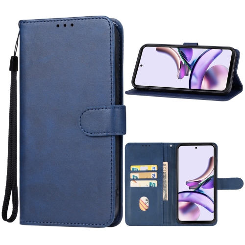 

For Motorola Moto G13 / G23 Leather Phone Case(Blue)