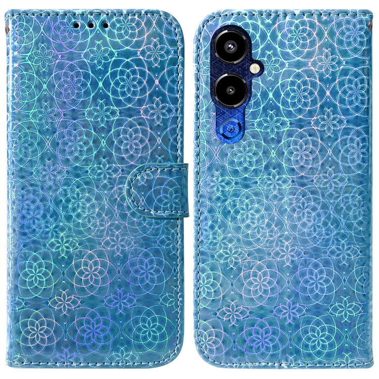 

For Tecno Pova 4 Pro Colorful Magnetic Buckle Leather Phone Case(Blue)