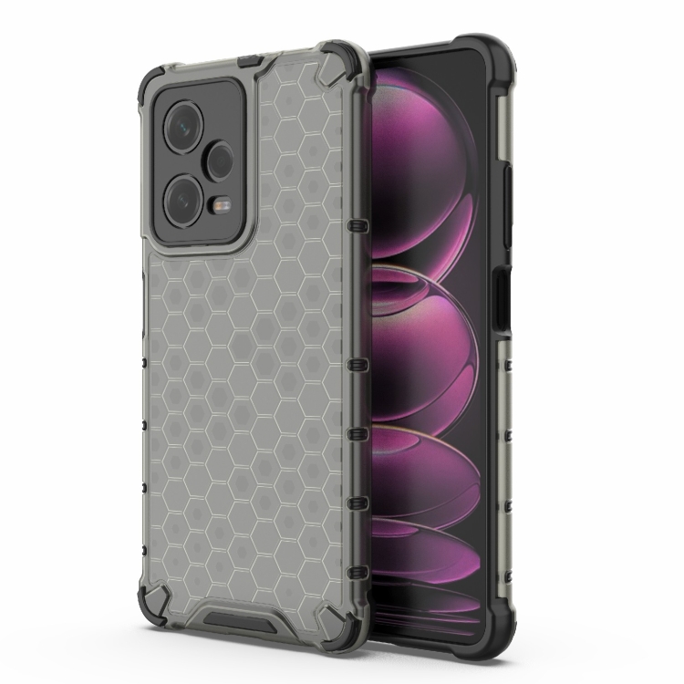

For Xiaomi Poco X5 Pro Shockproof Honeycomb PC + TPU Phone Case(Black)