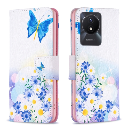 

For vivo Y02 4G Drawing Pattern Leather Phone Case(Butterfly Love)