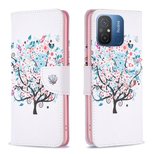 

For Xiaomi Redmi 12C Drawing Pattern Leather Phone Case(Tree)