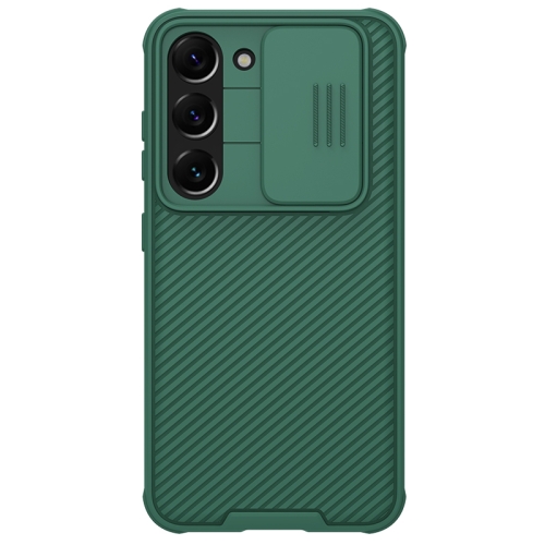 

For Samsung Galaxy S23+ 5G NILLKIN Black Mirror Pro Series Camshield Phone Case(Green)