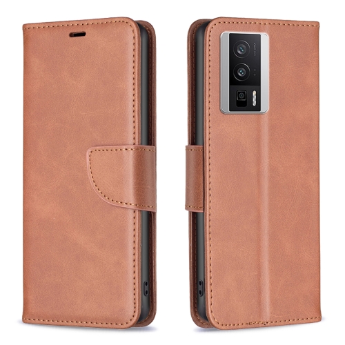 

For Xiaomi Redmi K60 / K60 Pro Lambskin Texture Leather Phone Case(Brown)