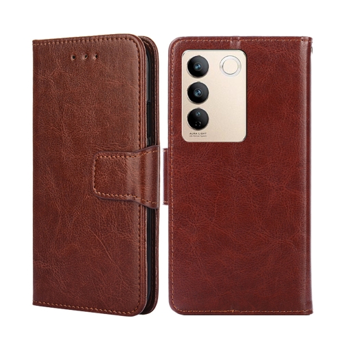 

For vivo S16 / S16 Pro Crystal Texture Leather Phone Case(Brown)