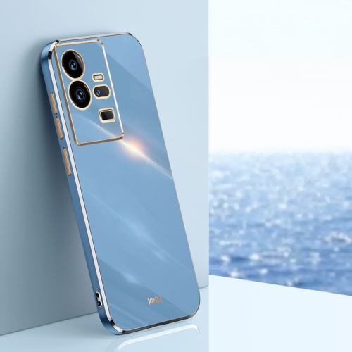 

For vivo iQOO 11 Pro 5G XINLI Straight Edge 6D Electroplate TPU Phone Case(Celestial Blue)