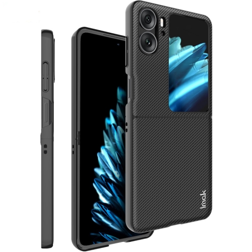 

For OPPO Find N2 Flip 5G IMAK Ruiyi Series Carbon Fiber Texture PC Phone Case(Black)