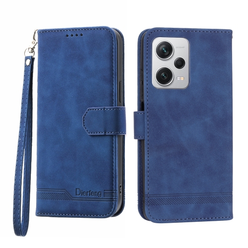 

For Xiaomi Redmi Note 12 Pro+ Global Dierfeng Dream Line TPU + PU Leather Phone Case(Blue)