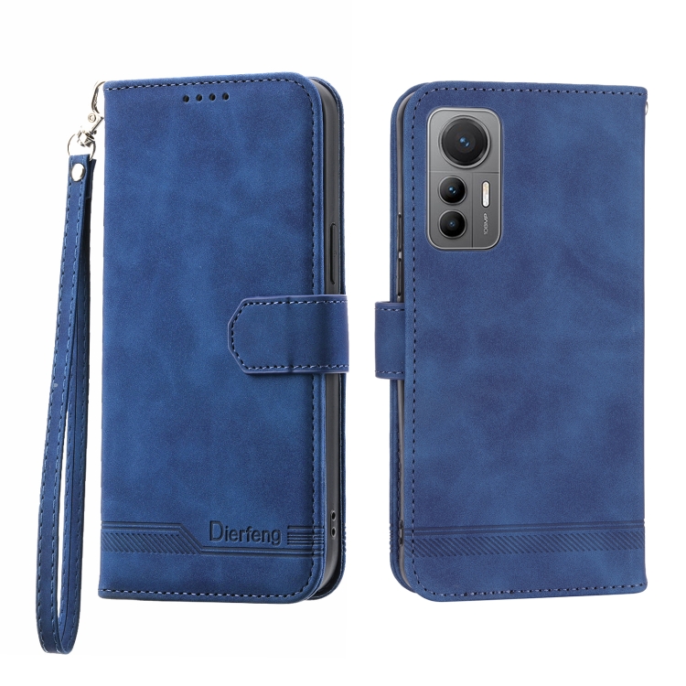 

For Xiaomi 12 Lite Dierfeng Dream Line TPU + PU Leather Phone Case(Blue)
