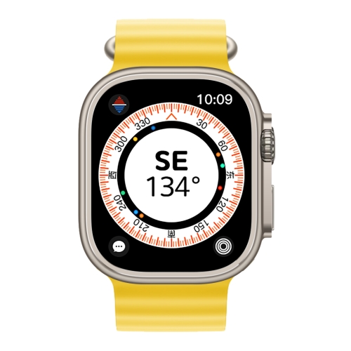 

S18 Ultra 2.1 inch Wireless Charging Smart Watch Support NFC / Heart Rate Monitoring / Blood Pressure Monitoring(Yellow)