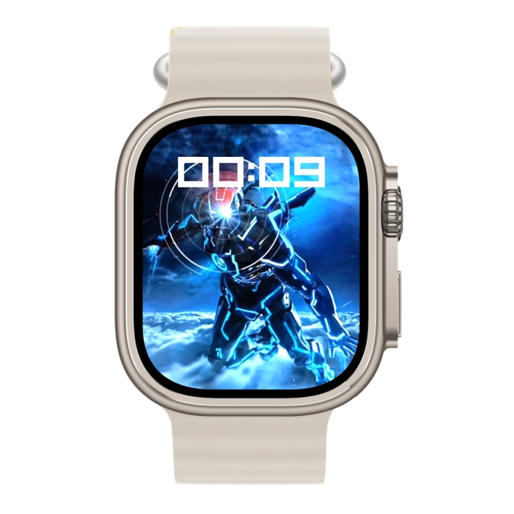 

S18 Ultra 2.1 inch Wireless Charging Smart Watch Support NFC / Heart Rate Monitoring / Blood Pressure Monitoring(Star Grey)