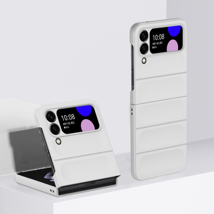 

For Samsung Galaxy Z Flip4 Skin Feel Magic Shield Shockproof Phone Case(White)