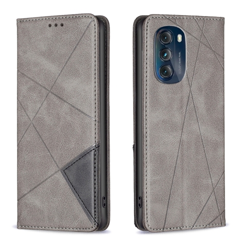 

For Motorola Moto G 5G 2023 Prismatic Invisible Magnetic Leather Phone Case(Grey)