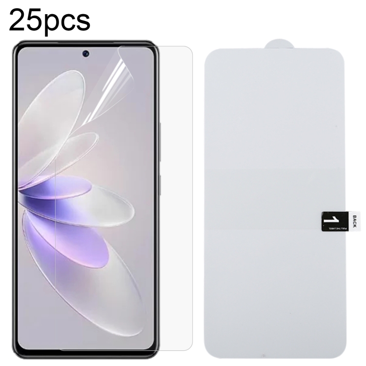 

For vivo V27e 25pcs Full Screen Protector Explosion-proof Hydrogel Film
