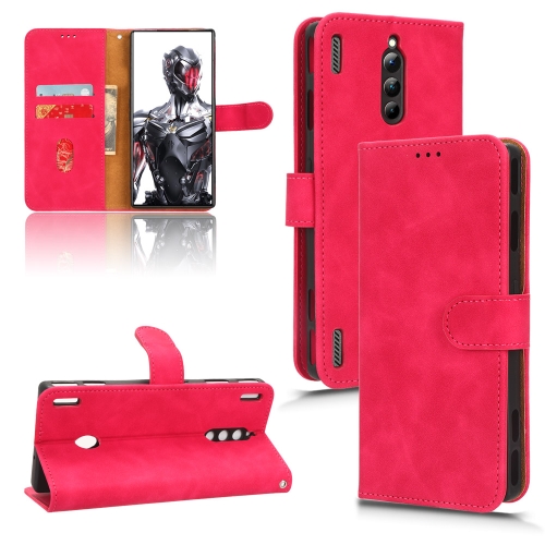 

For ZTE nubia Red Magic 8 Pro 5G Skin Feel Magnetic Flip Leather Phone Case(Rose Red)