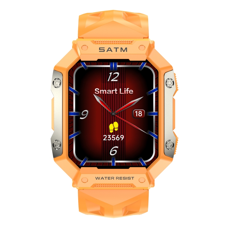 

PG333 1.91 inch Waterproof Smart Sports Watch Support Heart Rate Monitoring / Blood Pressure Monitoring(Orange)