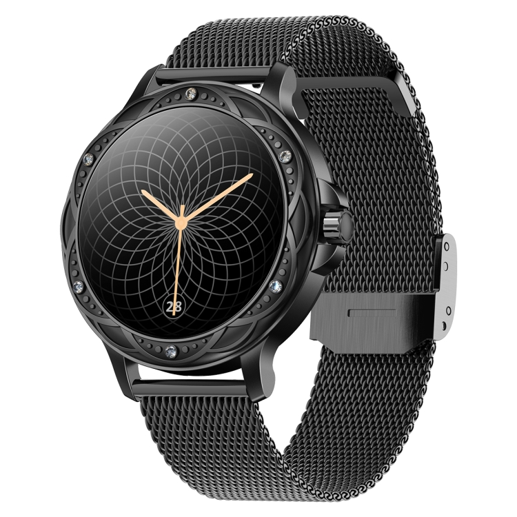 

CF12 1.2 inch Waterproof Smart Steel Strap Wristband Support Heart Rate Monitoring / Blood Pressure Monitoring(Black)