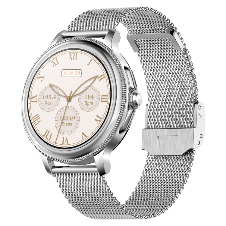 

CF96 1.2 inch Waterproof Smart Steel Strap Wristband Support Heart Rate Monitoring / Blood Pressure Monitoring(Silver)