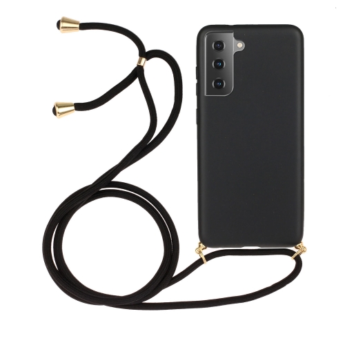 

For Samsung Galaxy A54 5G Wheat Straw Material + TPU Phone Case with Lanyard(Black)