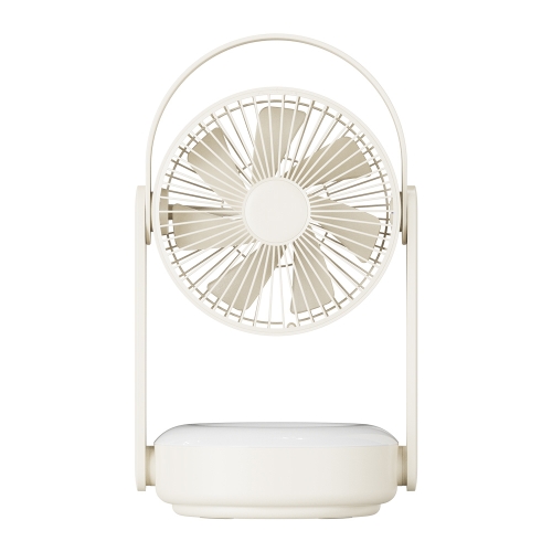 

WT-F62 Outdoor Portable USB Charging Air Cooling Fan with LED Night Lamp(Cream Color)