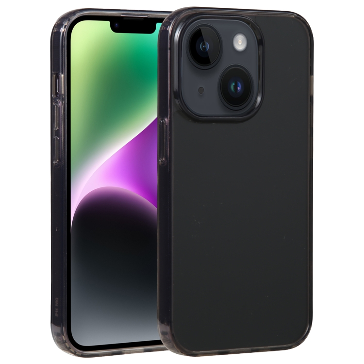 

For iPhone 14 Plus GEBEI Acrylic Phone Case(Transparent Black)