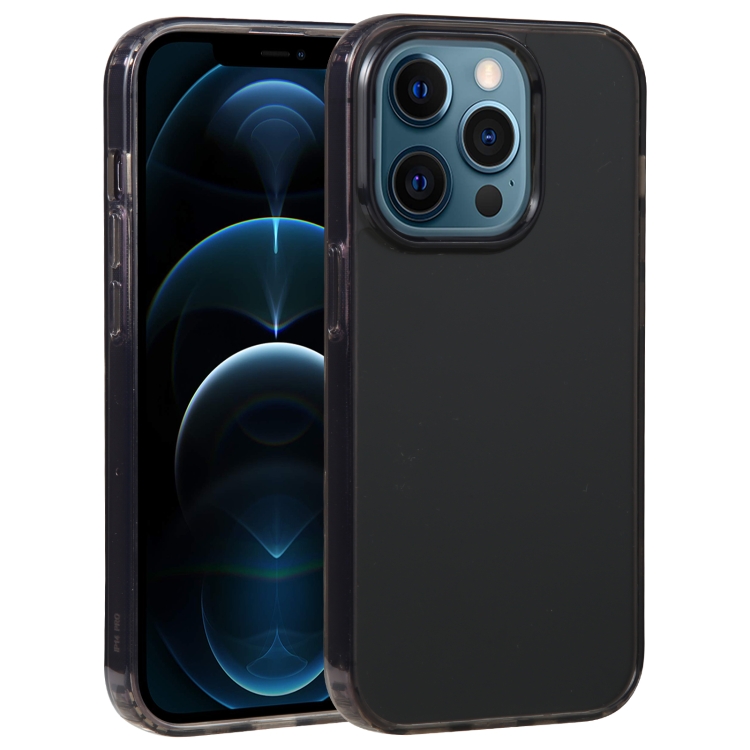 

For iPhone 12 Pro Max GEBEI Acrylic Phone Case(Transparent Black)