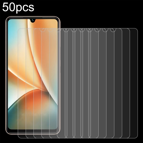 

For vivo Y100 50pcs 0.26mm 9H 2.5D Tempered Glass Film