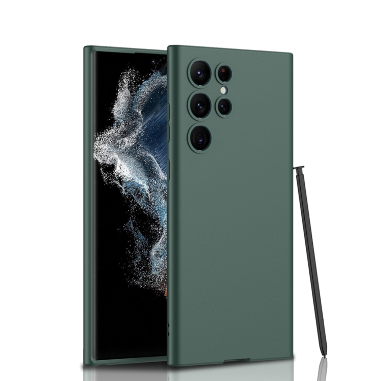 

For Samsung Galaxy S23 Ultra 5G GKK Ultra-thin Skin Feel Phone Case(Forest Green)