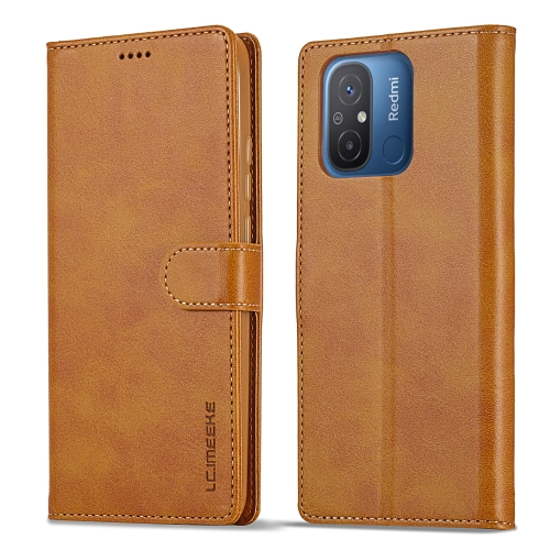 

For Xiaomi Redmi 12C/11A Global LC.IMEEKE Calf Texture Horizontal Flip Leather Case(Yellow)