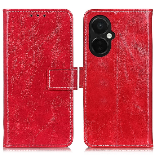 

For OnePlus Nord CE 3 Lite Retro Crazy Horse Texture Leather Phone Case(Red)