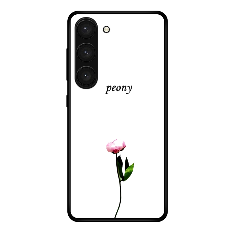 

For Samsung Galaxy S23+ 5G Colorful Painted Glass Phone Case(A Flower)