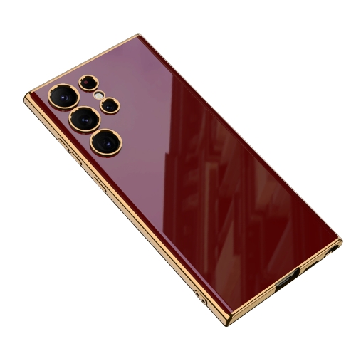 

For Samsung Galaxy S23 Ultra 5G GKK Electroplating TPU Full Coverage Phone Case(Red)